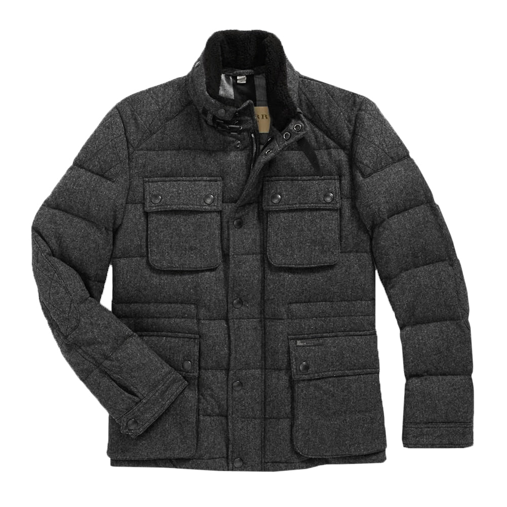 Burberry Yarwood Down Insulated Wool Field Jacket