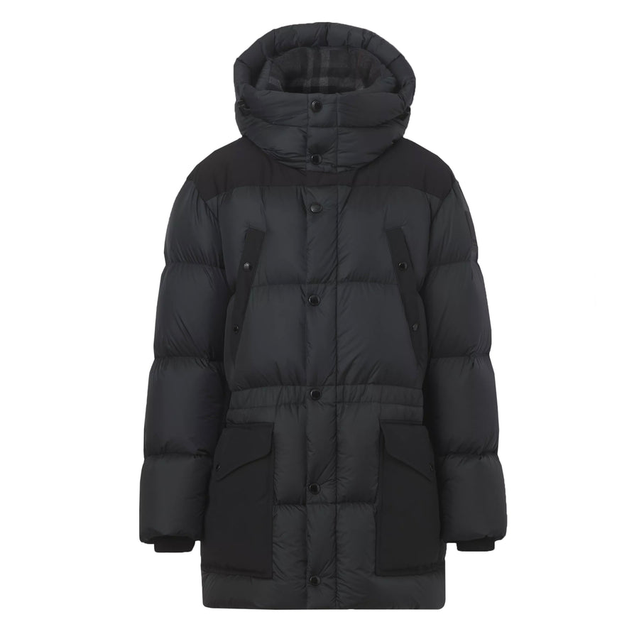 Burberry Logo Appliqué Nylon Puffer Coat