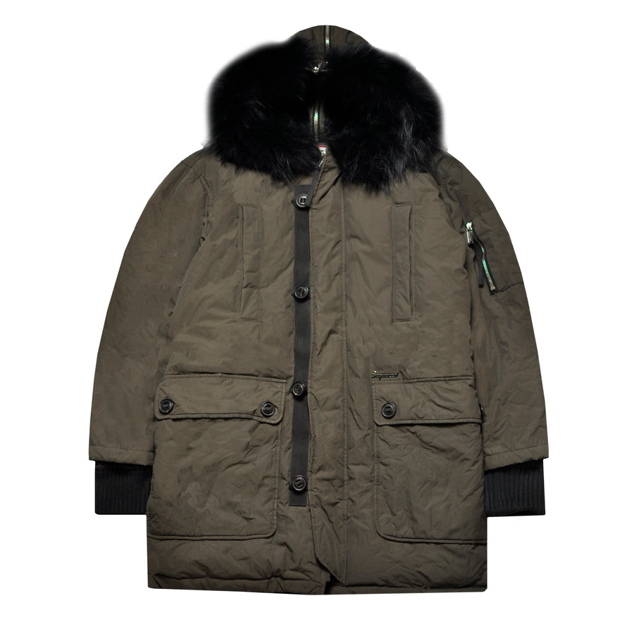 Dsquared2 Racoon Fur Down Parka