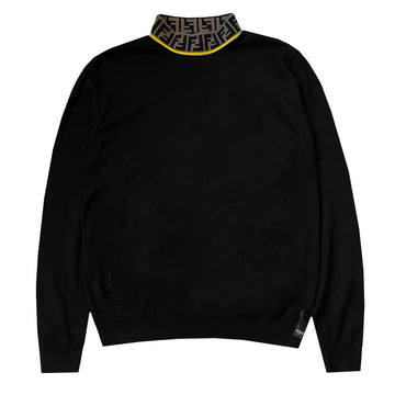 Fendi FF Printed High Neck Sweater