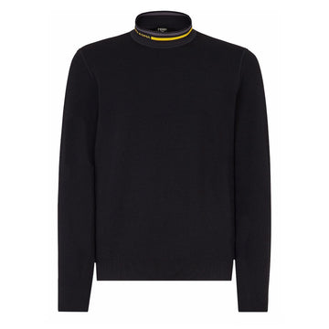 Fendi Turtle Neck Logo Sweater