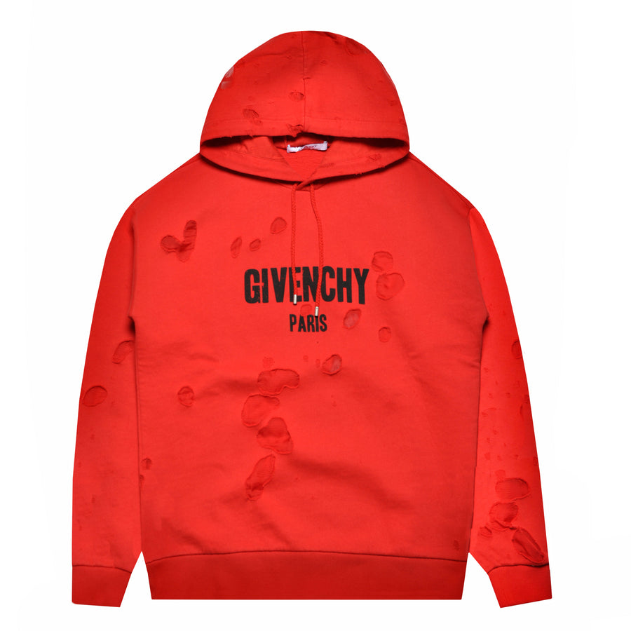 Givenchy Destroyed Logo Hoodie