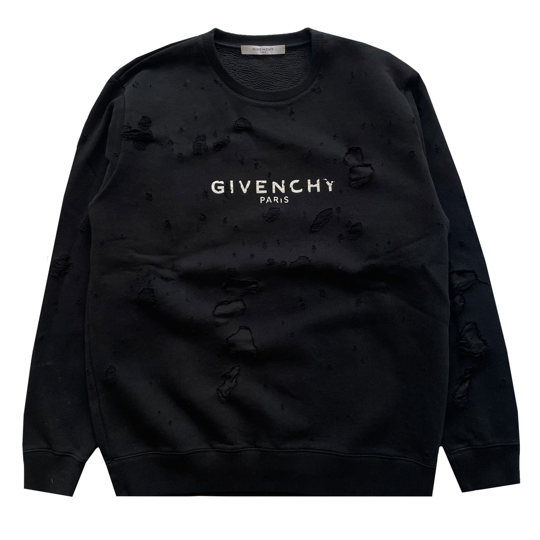 Givenchy Destroyed Logo Sweatshirt