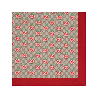 Gucci GG Monogram Printed Silk Scarf