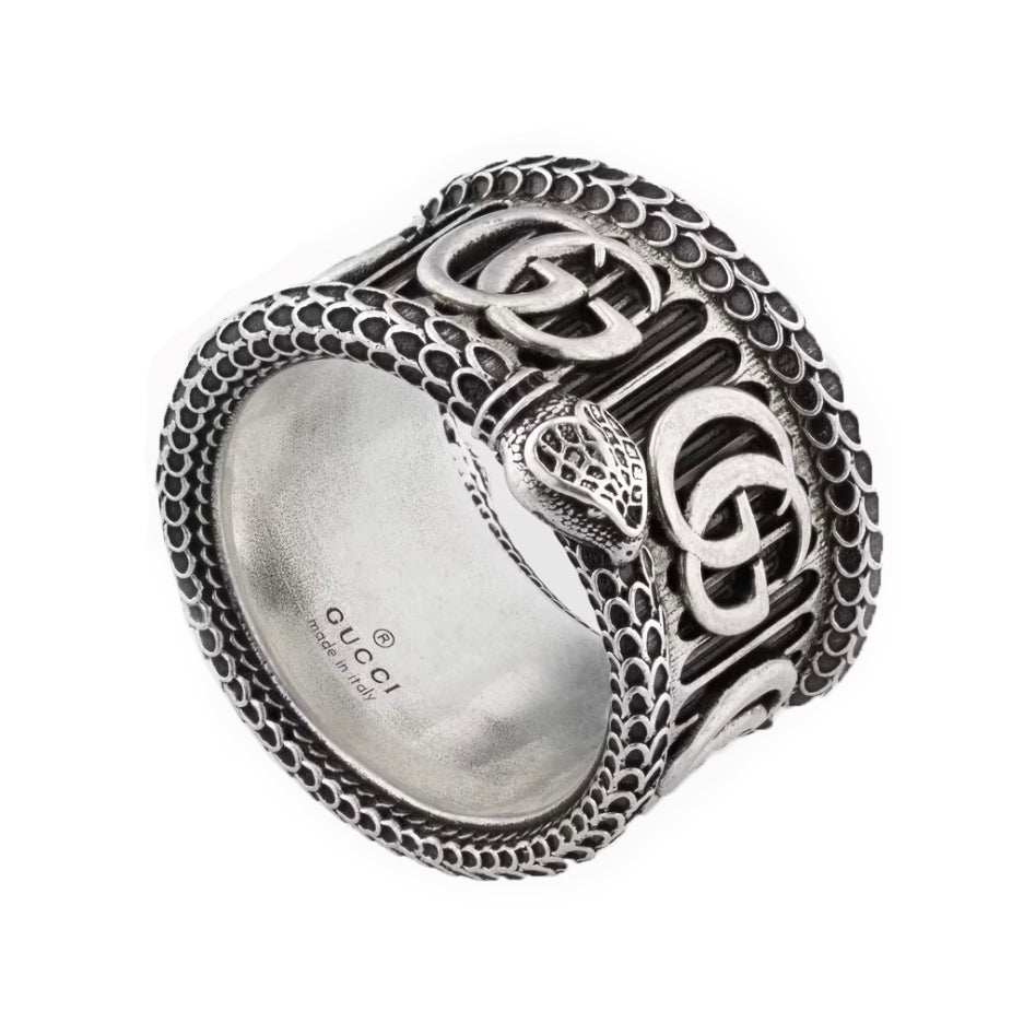 Gucci Double G Silver Ring