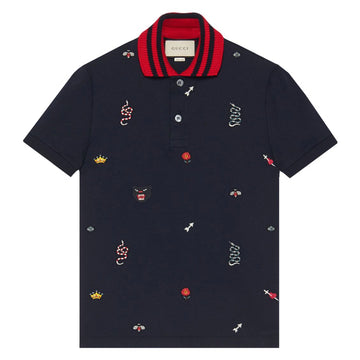 Gucci Embroidery Polo Shirt