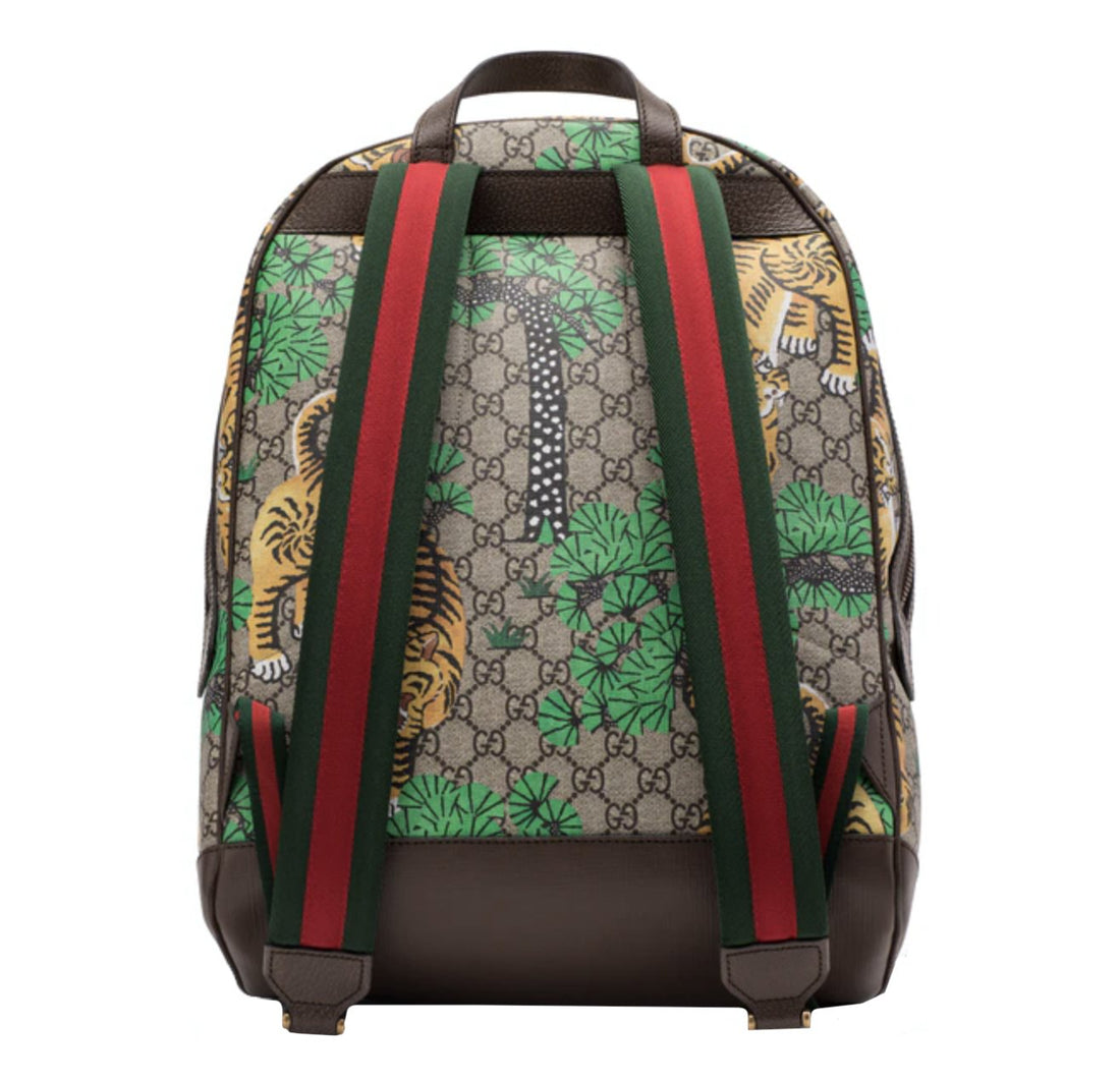 Gucci GG Supreme Tiger Print Backpack