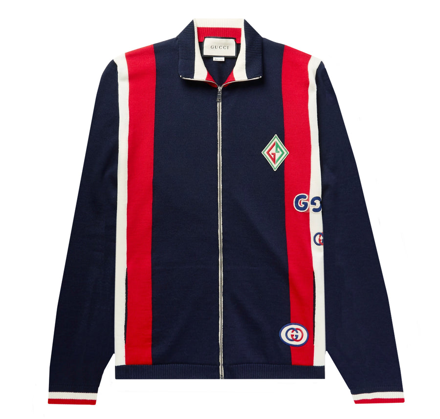 Gucci Zip-Up Knitted Sweater