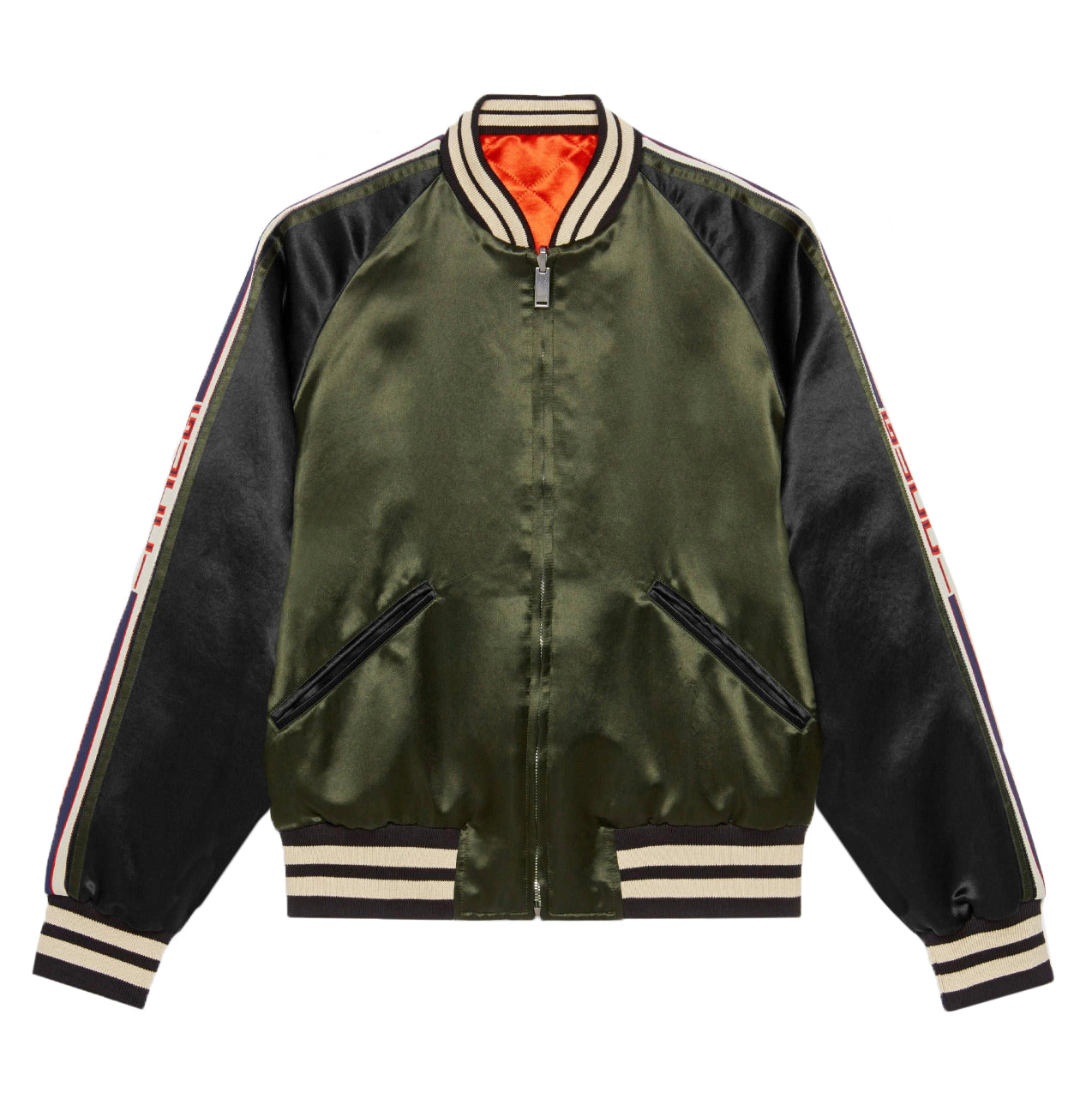 Gucci Logo Striped Varsity Jacket – Haiendo Shop