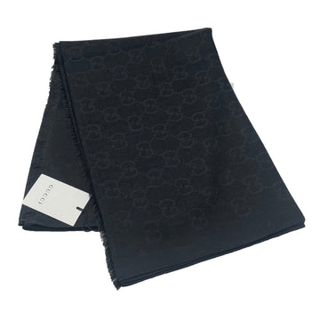 Gucci GG Jacquard Silk Wool Scarf