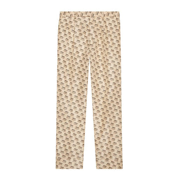 Gucci Stamp Silk Pants