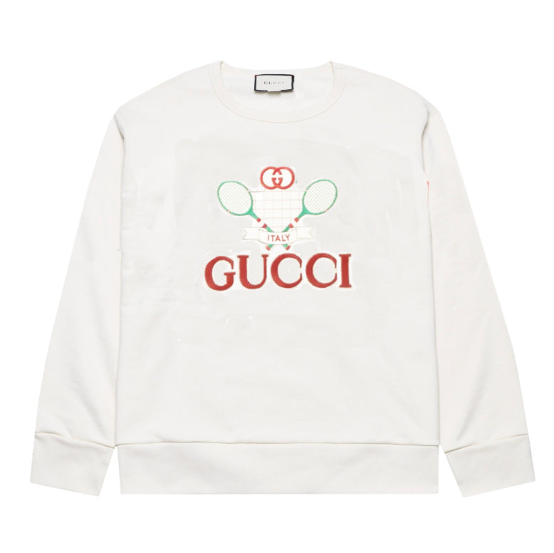 Gucci Tennis Logo Embroidered Sweatshirt