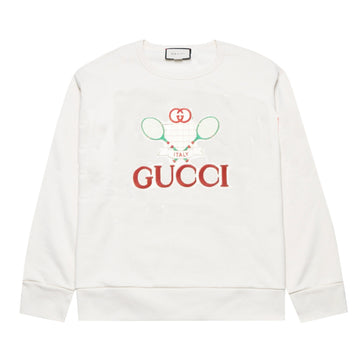 Gucci Tennis Logo Embroidered Sweatshirt