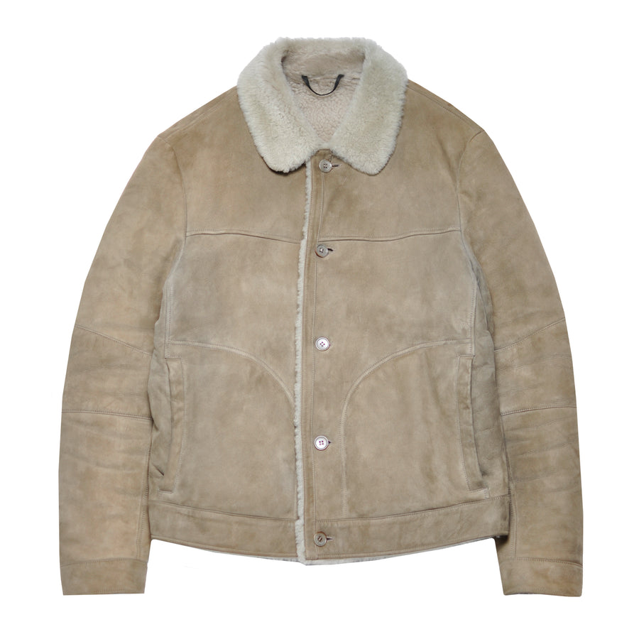 Loro Piana Suede Shearling Jacket