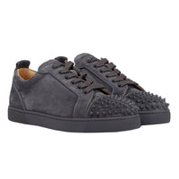 Christian Louboutin Junior Spike Suede Sneaker