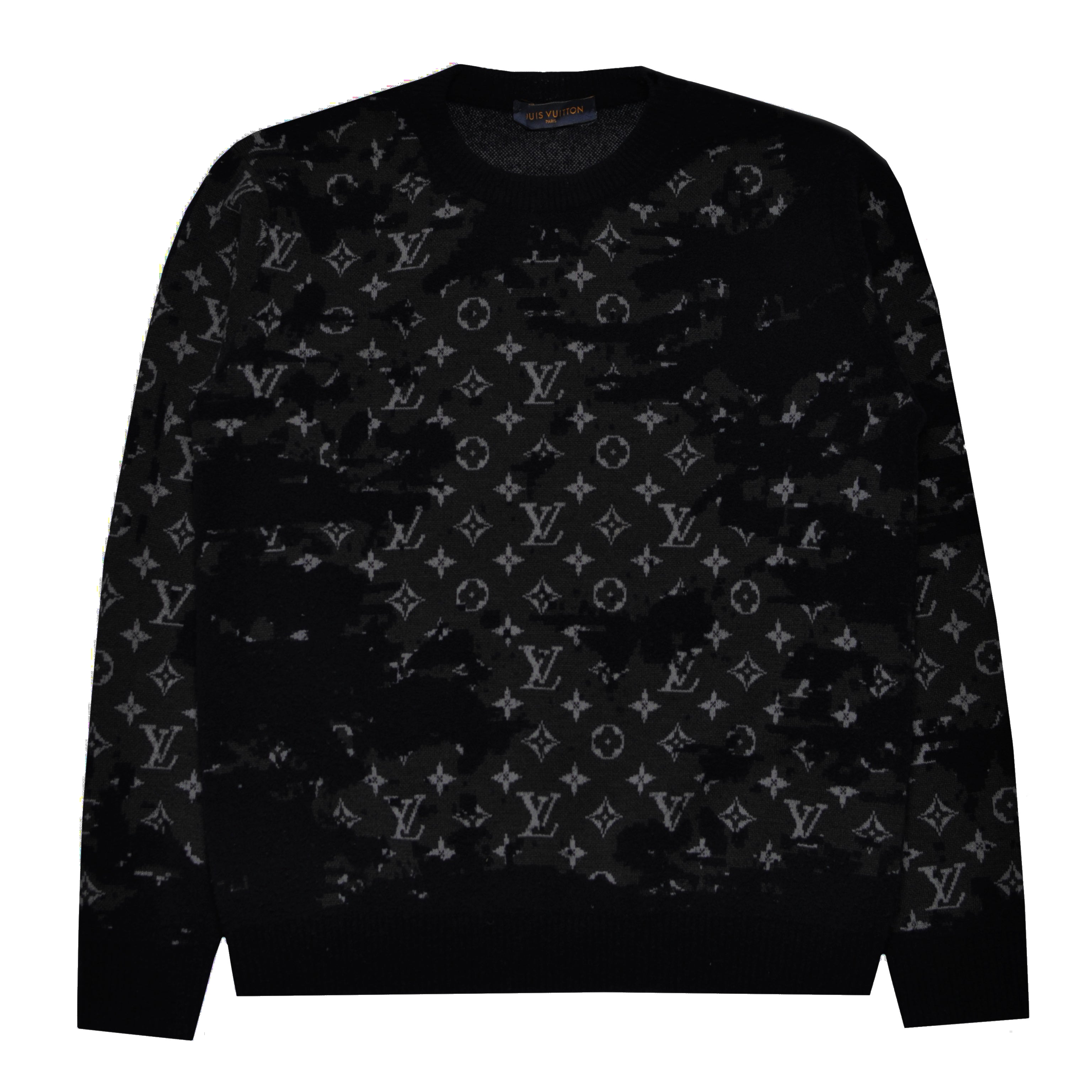 LouisVuittonDistressedMonogramSweater