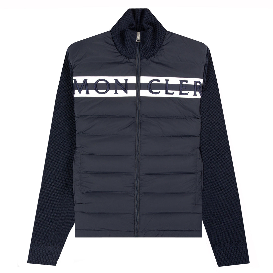 Moncler Logo Embroidery Down Cardigan