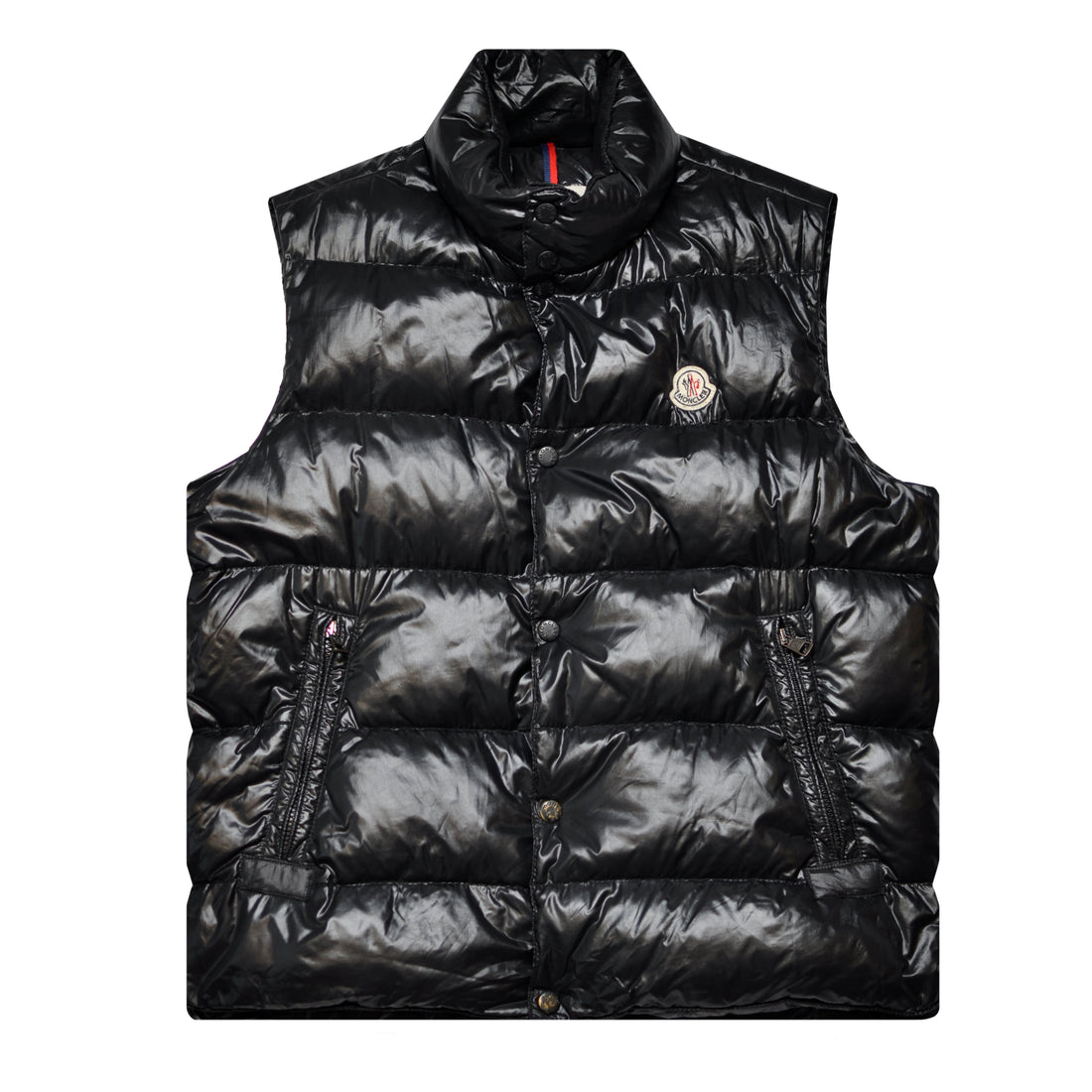 Moncler vest discount logo