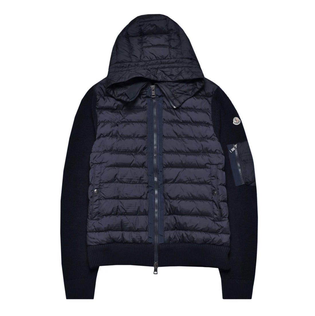 Moncler Hooded Down Cardigan
