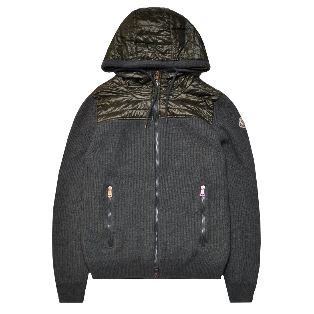 Moncler Hooded Hybrid Cardigan