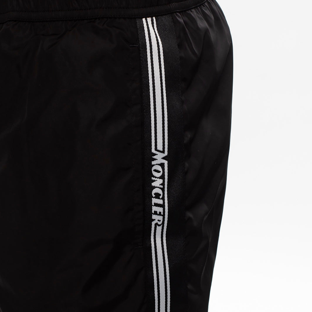 Moncler Logo Striped Swim Shorts
