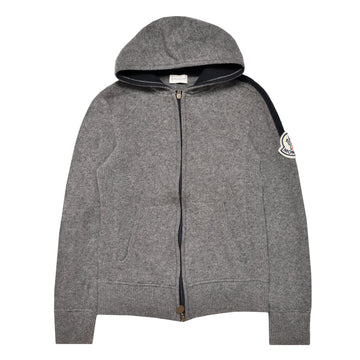 Moncler Zip Up Wool Hoodie