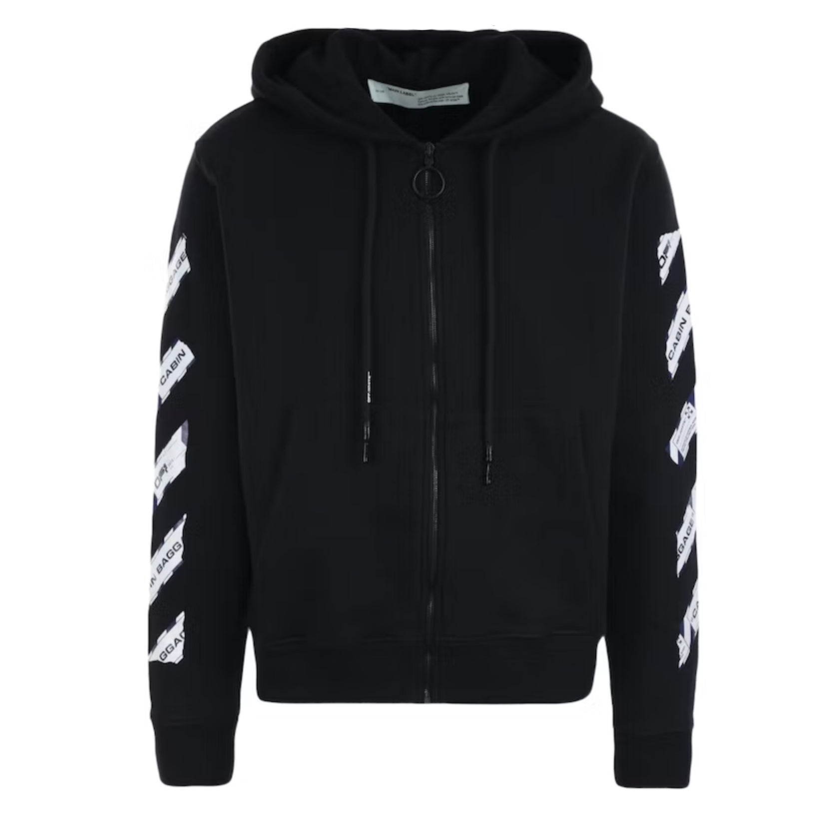 Off white tape zip hoodie Clearance