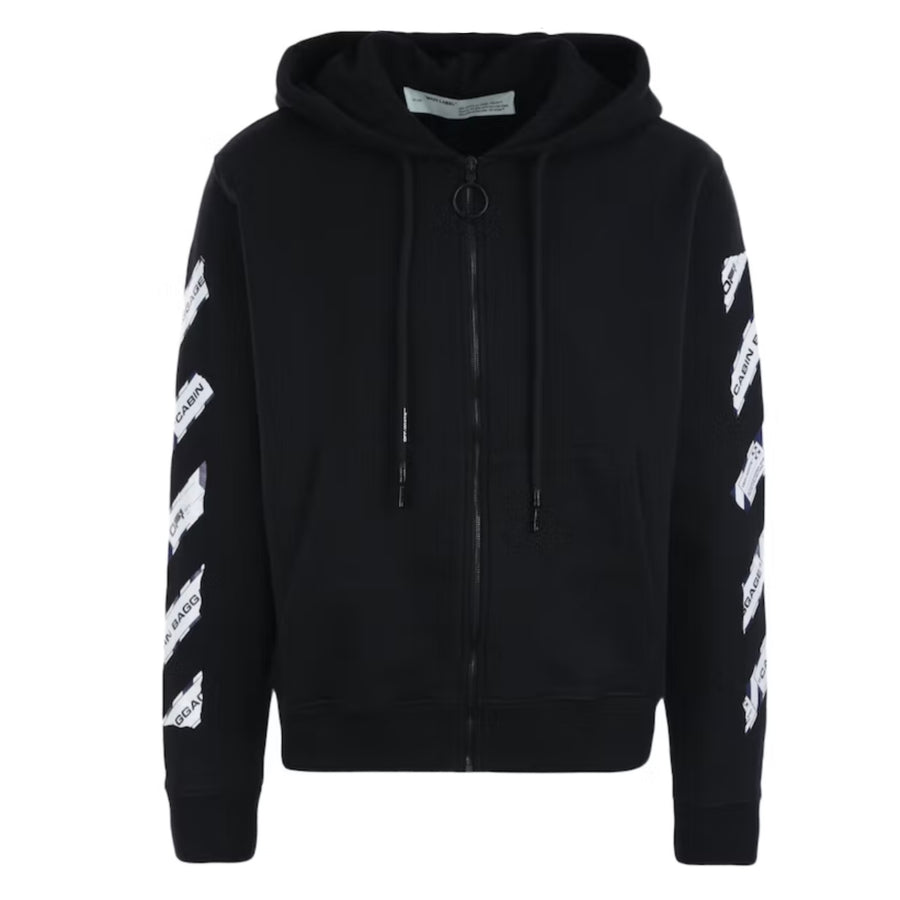 Off-White Airport Tape Zip Hoodie