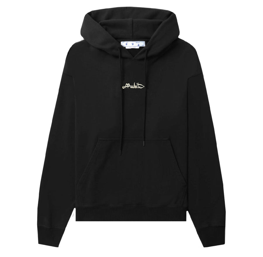 Off-White Embroidery Logo Hoodie