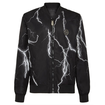 Philipp Plein Nylon Satin Bomber Jacket