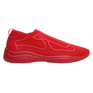 Prada Linea Rossa Knit Fabric Sneaker