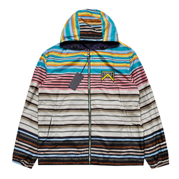 Prada Striped Reversible Nylon Windbreaker