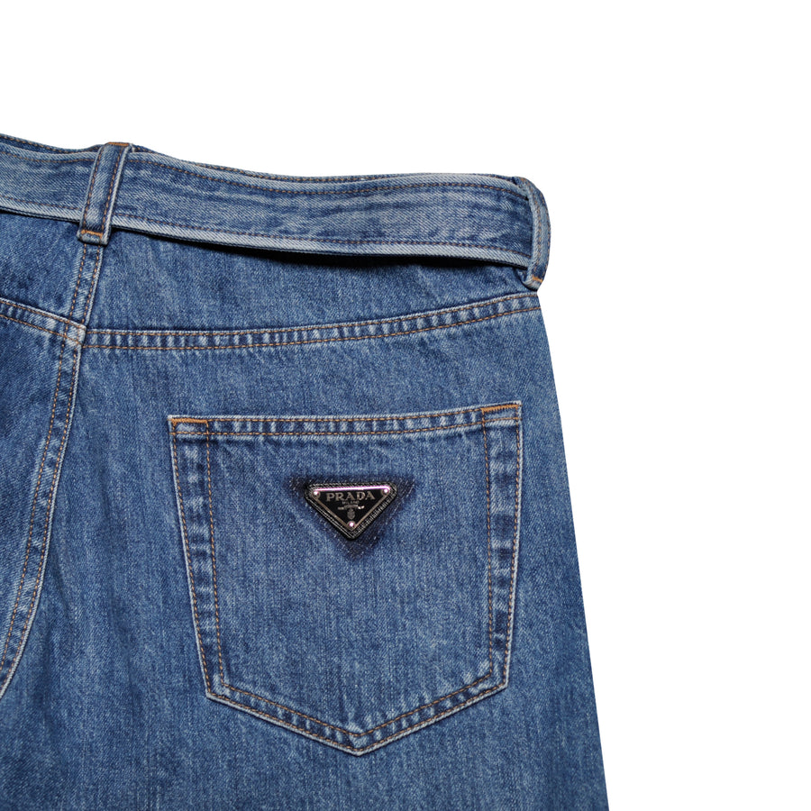 Prada Triangle Logo Jeans