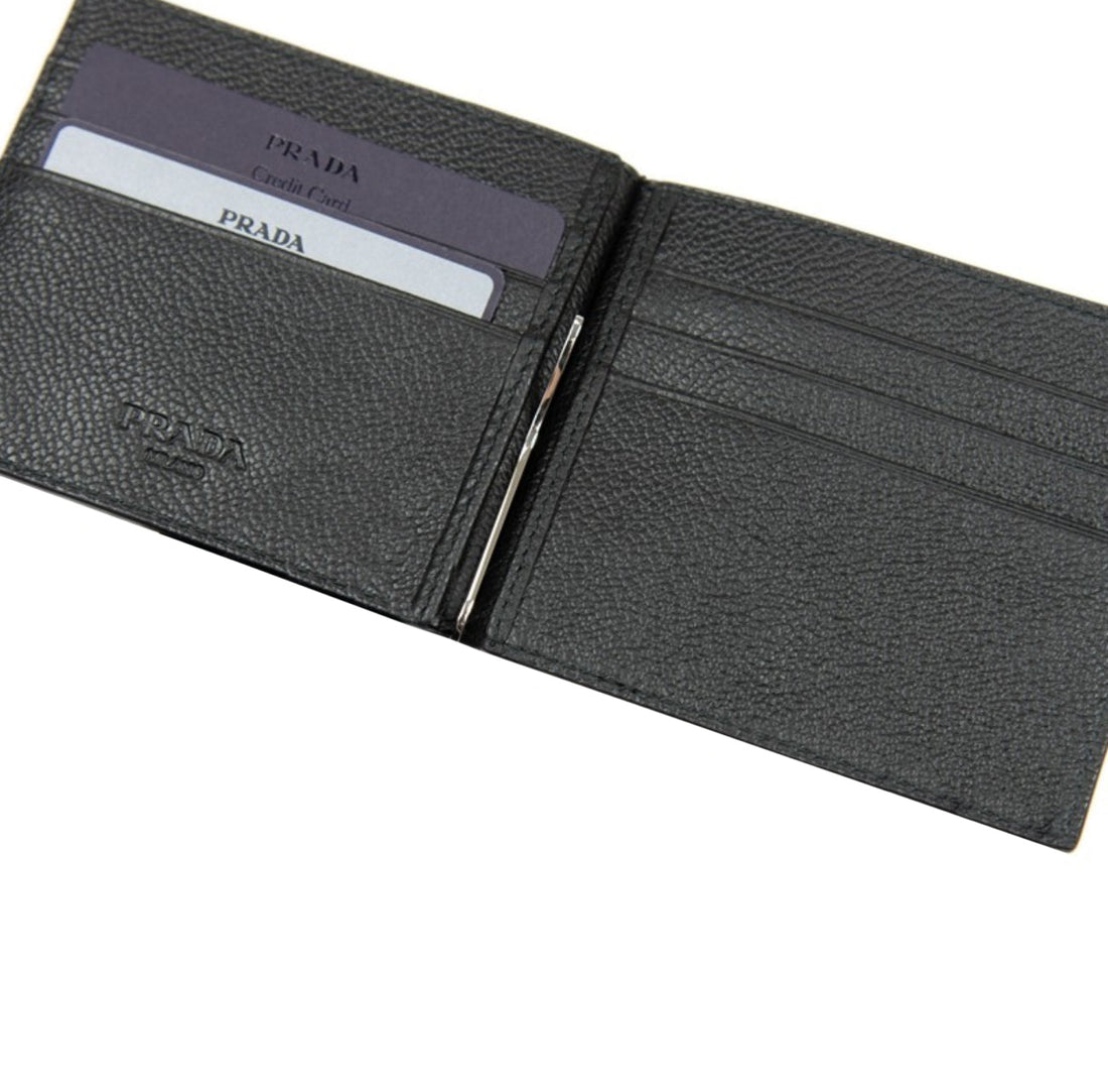 Prada Bi-Fold Leather Wallet