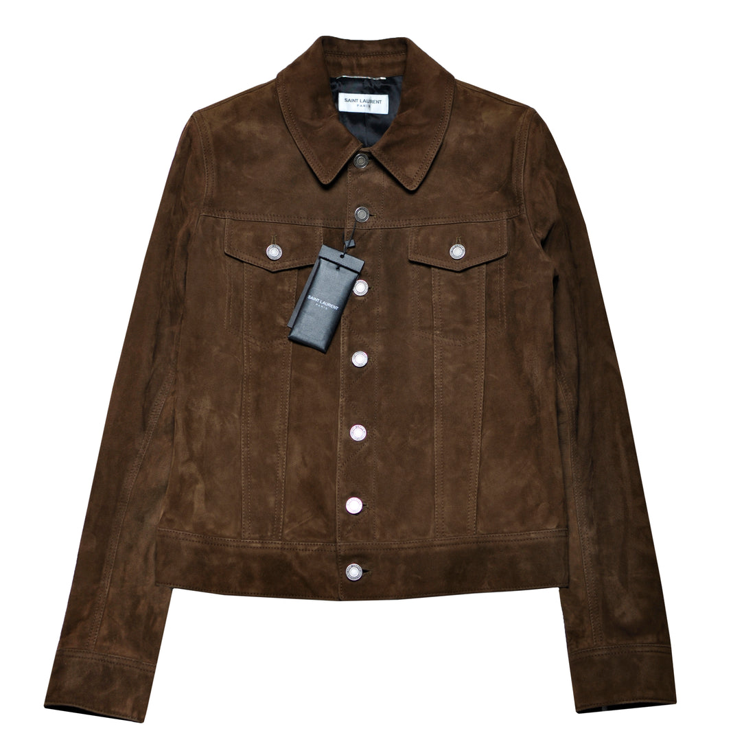 Saint Laurent Suede Denim Style Jacket