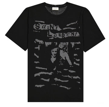 Saint Laurent Jacquard Graphic T-Shirt