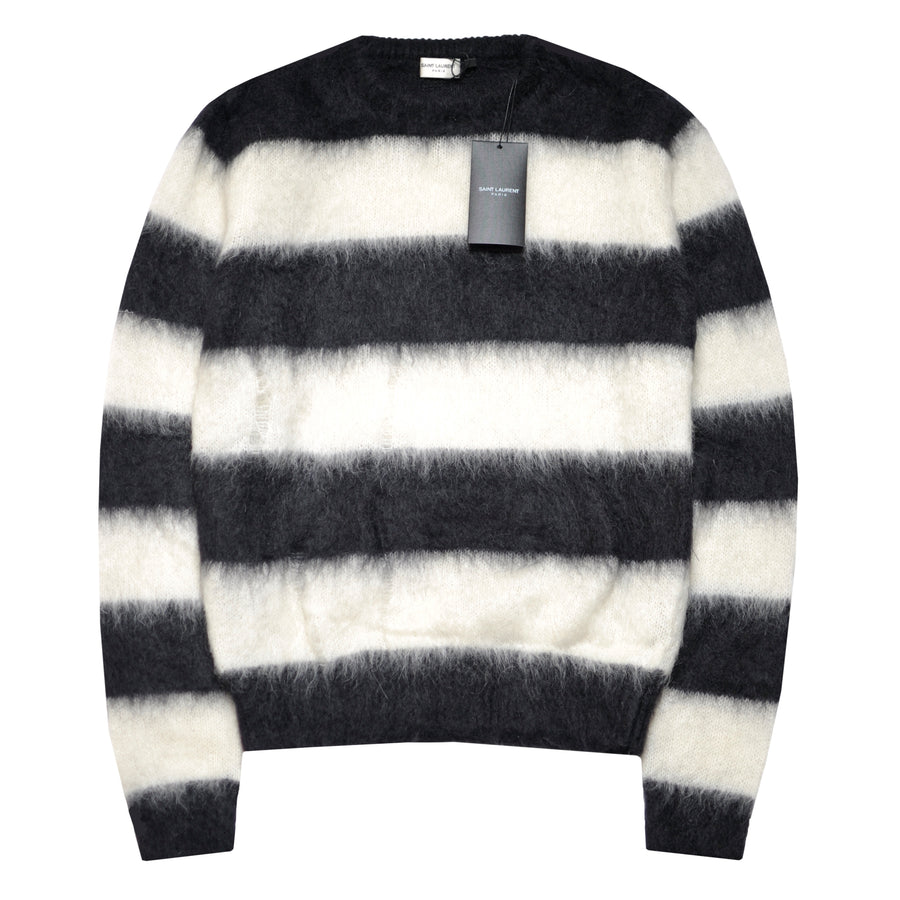 Saint Laurent Striped Mohair Sweater