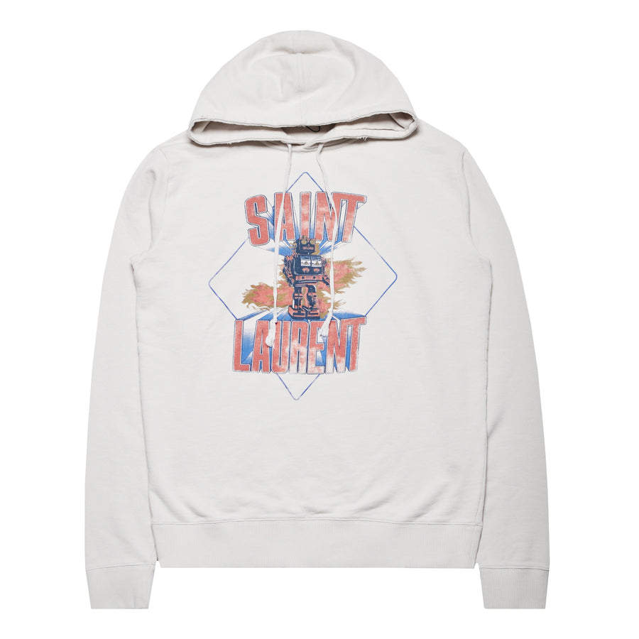 Saint Laurent Robot Logo Hoodie