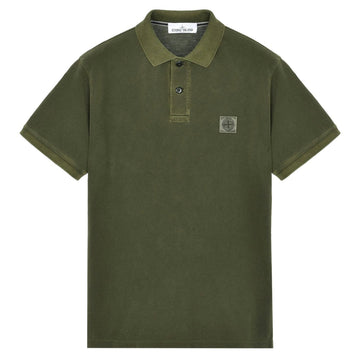 Stone Island Garment Dyed Polo Shirt