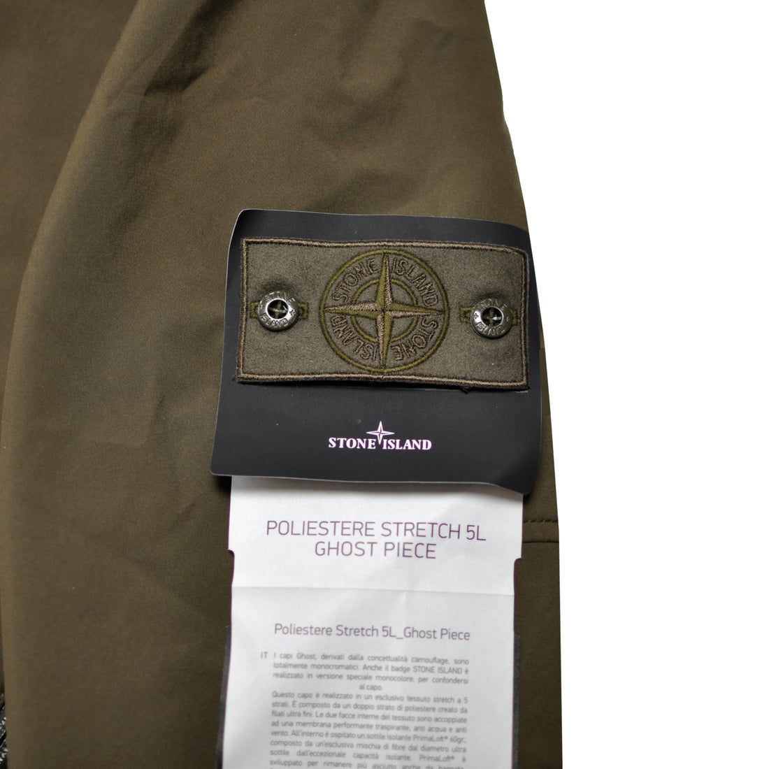 Stone Island Poliestere Stretch 5L Ghost Trench Coat