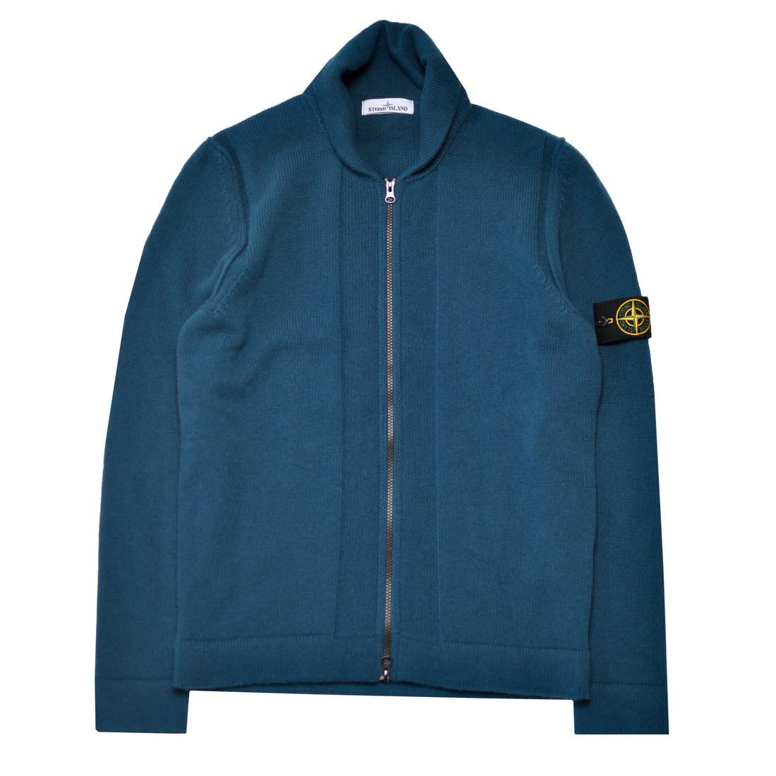 Stone Island Knitted Zip Up Cardigan