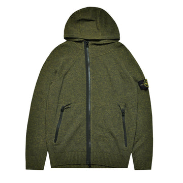 Stone Island Lana Wool Zip Hoodie