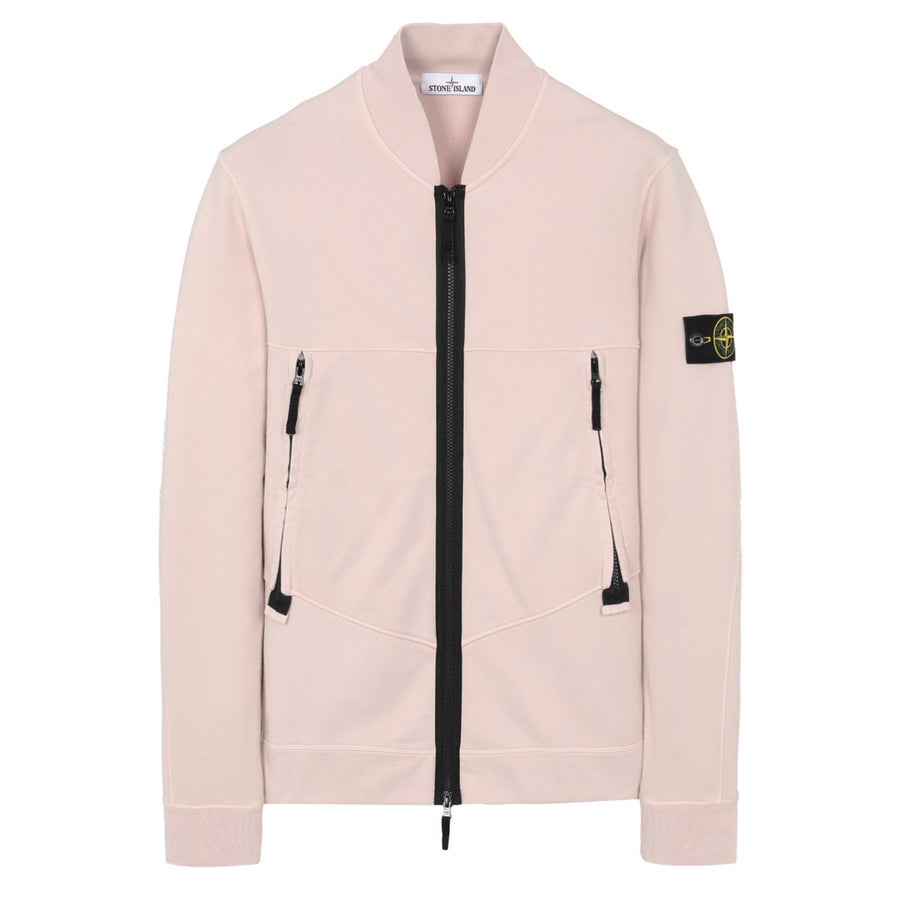 Stone Island Garment Dyed Bomber Jersey Sweater