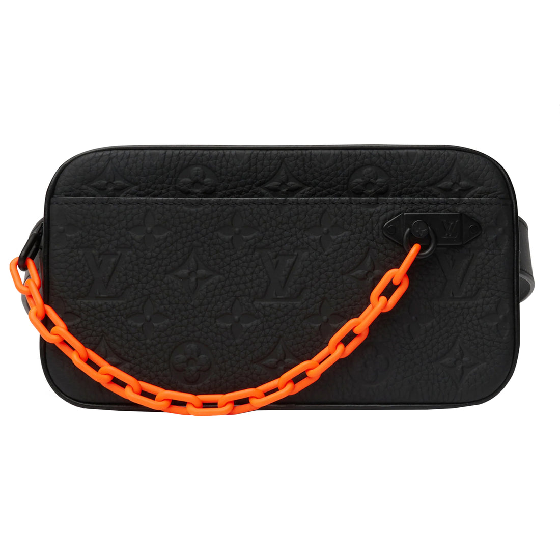 Louis Vuitton Volga belt bag Black Orange Leather ref.258339 - Joli Closet